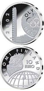 50 jaar Olympische Spelen Helsinki 10 euro Finland 2002 UNC